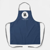Schwarzes Firmenlogo / Navy Blue Staff Uniform Schürze (Vorderseite)