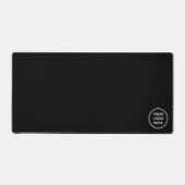 Schwarzes Firmenlogo Schreibtischunterlage (Vorderseite)