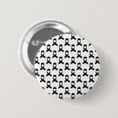 Schwarzes Flachmuster Button (Vorne & Hinten)