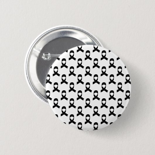 Schwarzes Flachmuster Button (Vorne & Hinten)