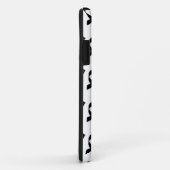 Schwarzes Flachmuster Case-Mate iPhone Hülle (Hinten/Rechts)