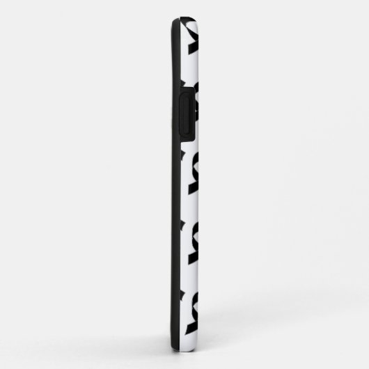 Schwarzes Flachmuster Case-Mate iPhone Hülle (Hinten/Rechts)