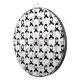 Schwarzes Flachmuster Dartscheibe (Vorderseite rechts)