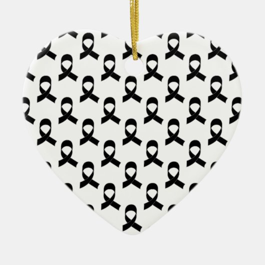 Schwarzes Flachmuster Keramikornament (Vorne)