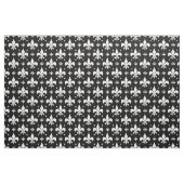 Schwarzes Fleur-de-lis-Muster Stoff (Fat Quarter (45,7 x 55,9 cm))