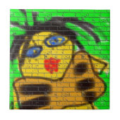 Schwarzes Fliese (Vorderseite)