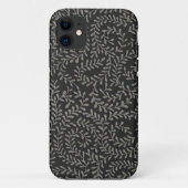Schwarzes Flocking-Design Case-Mate iPhone Hülle (Rückseite)