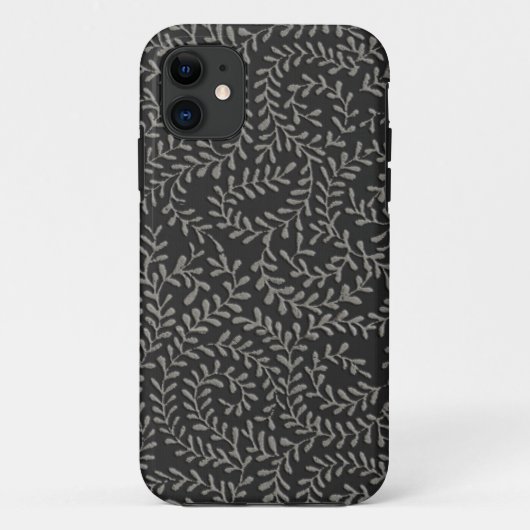 Schwarzes Flocking-Design Case-Mate iPhone Hülle (Rückseite)