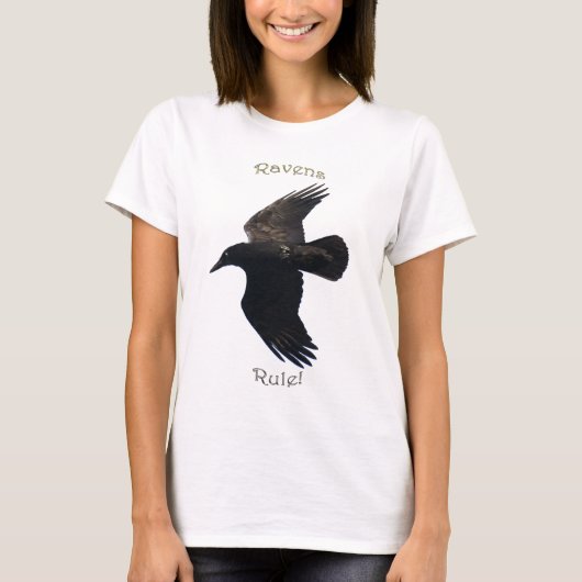 SCHWARZES FLYING RAVEN Shirt (Vorderseite)