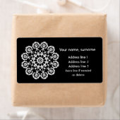 Schwarzes Folk - Monochrome Lowicz-Versandmarke (Insitu)