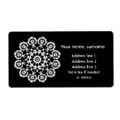 Schwarzes Folk - Monochrome Lowicz-Versandmarke (Vorne)