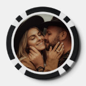 Schwarzes Foto 100 nummeriert Pokerchips (Rückseite)