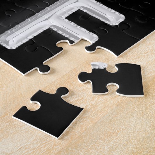 Schwarzes Foto Collage BESTE FREUNDIN Puzzle (Seite)