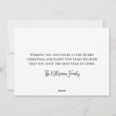 Schwarzes Foto Collage Frohe Weihnachten (Rückseite)