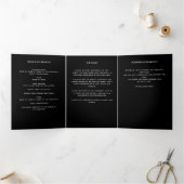 Schwarzes Foto Dreifach Gefaltete Ankündigung (Innenseite)