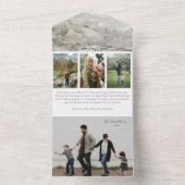 Schwarzes Foto dreimal in einer Karte (Innen Boden)