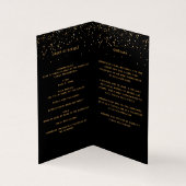 Schwarzes Foto - elegantes Beerdigungsprogramm (Innenseite)