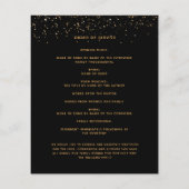 Schwarzes Foto - elegantes Beerdigungsprogramm (Rückseite)