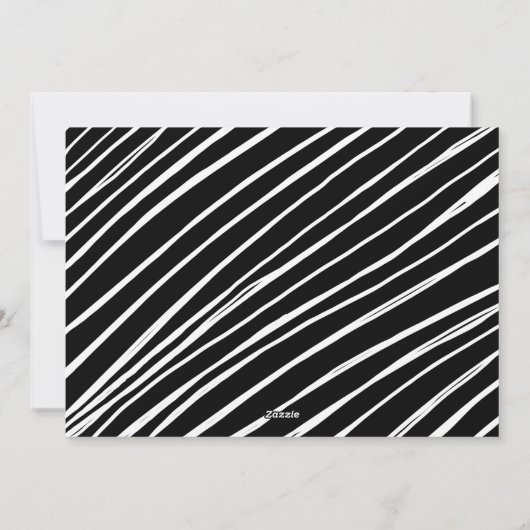 Schwarzes Foto Feiertagskarte (Rückseite)