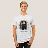 Schwarzes Foto fügt Daten für immer in unserem Her Tri-Blend Shirt (Vorderseite voll)