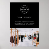 Schwarzes Foto für Berufliche Werbeaktionen mit Fi Poster (Vorne)