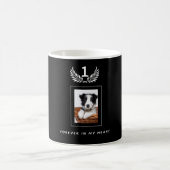 Schwarzes Foto für Hundehunde Kaffeetasse (Mittel)