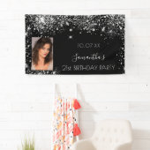 Schwarzes Foto Glitzer Banner (Insitu)