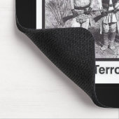 Schwarzes Foto-indische heimat-Sicherheit Mousepad (Ecke)