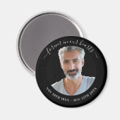 Schwarzes Foto-Liebe Magnet (Vorderseite/Rückseite)