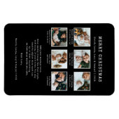 Schwarzes Foto Magnet (Horizontal)