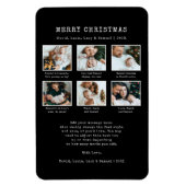 Schwarzes Foto Magnet (Vertikal)