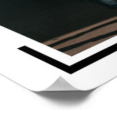 Schwarzes Foto Moderner Abschluss Poster (Ecke)