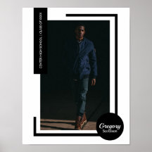 Schwarzes Foto Moderner Abschluss