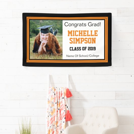 Schwarzes Foto Orange Grad 1 Banner (Insitu)