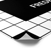 Schwarzes Foto Poster (Ecke)