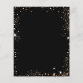 Schwarzes Foto QL-Code Werbeaktion Firmenlogo Flyer (Hinten)