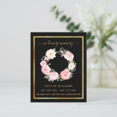 Schwarzes Foto Rosa Blumenbeerprogramm (Stehend Vorderseite)