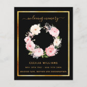 Schwarzes Foto Rosa Blumenbeerprogramm (Vorderseite)