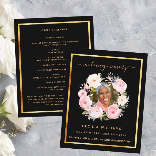 Schwarzes Foto Rosa Blumenbeerprogramm