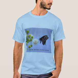 Schwarzes Frack auf Buttonbush - HNWR T-Shirt