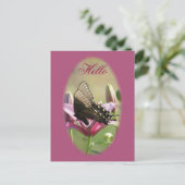 Schwarzes Frack auf der leblosen Postkarte (Stehend Vorderseite)