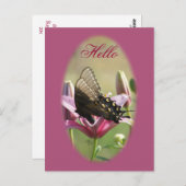 Schwarzes Frack auf der leblosen Postkarte (Vorne/Hinten)