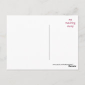 Schwarzes Frack auf der leblosen Postkarte (Rückseite)