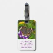 Schwarzes Frack Gepäckanhänger (Rückseite vertikal)