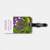 Schwarzes Frack Gepäckanhänger (Rückseite horizontal)