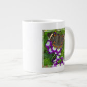 Schwarzes Frack Jumbo-Tasse (Vorderseite Rechts)