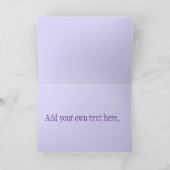 Schwarzes Frack Karte (Innenseite)