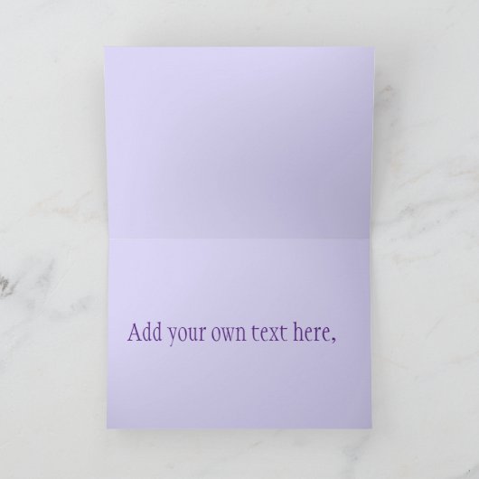 Schwarzes Frack Karte (Innenseite)