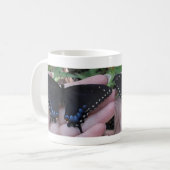 Schwarzes Frack Schmetterling#1-Tasse Kaffeetasse (Vorderseite Links)