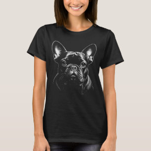 Schwarzes Französische Bulldogge Frenchie Hundemut T-Shirt